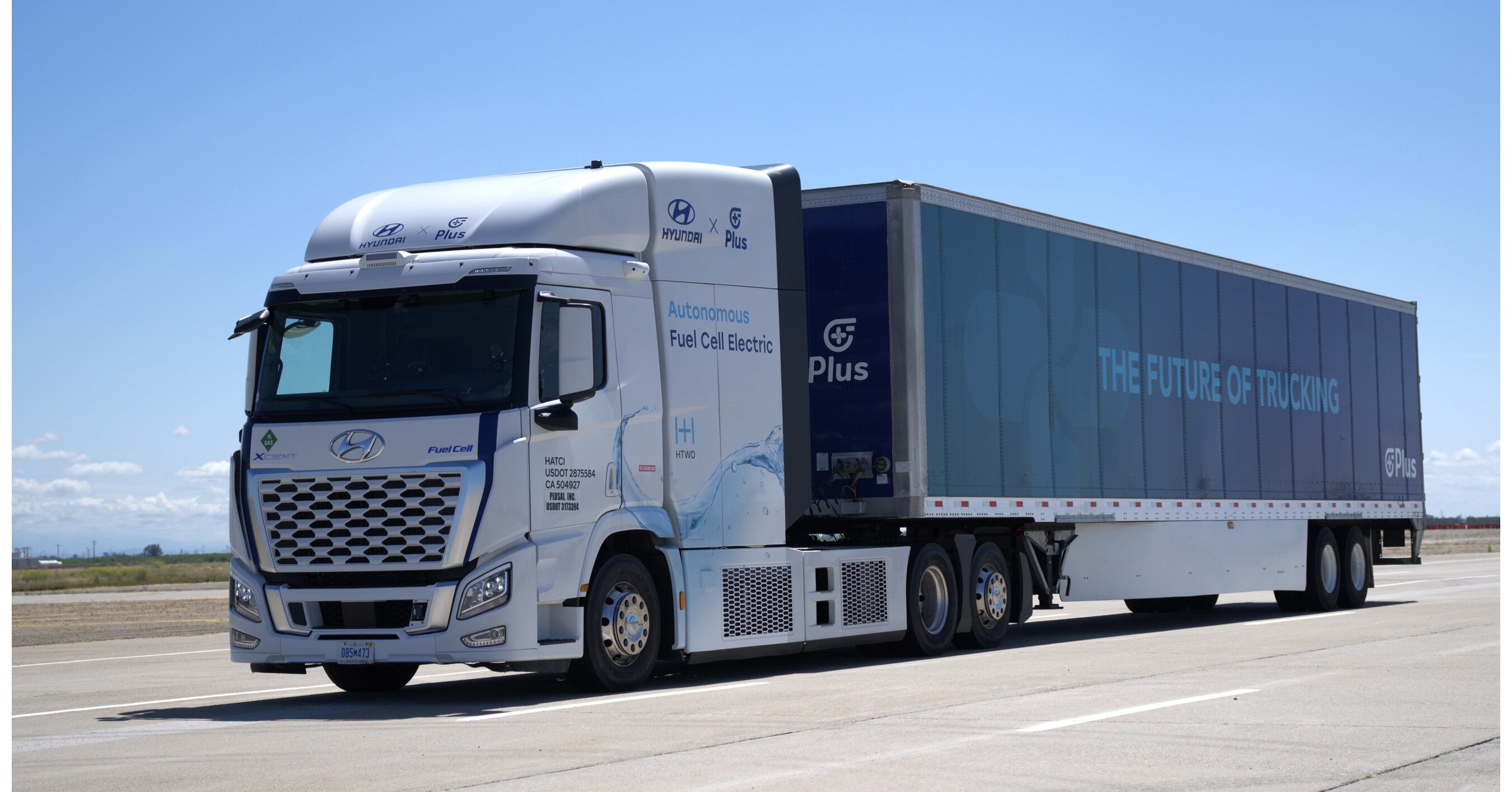 Hyundai Motor and Plus Showcase First Level 4 Autonomous Hydrogen Fuel Cell Truck in the U.S.