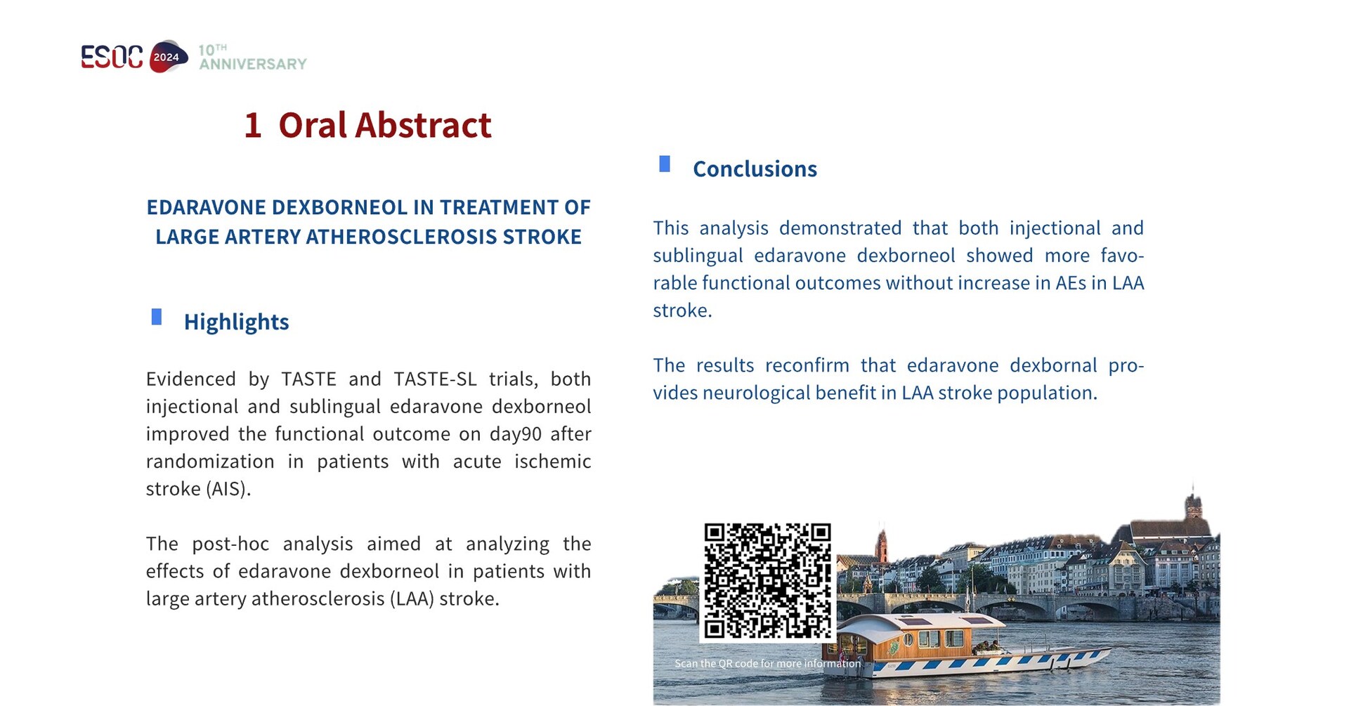 Simcere Phar-maceuticals Presented Six Studies on Sanbexin&reg; at ESOC 2024