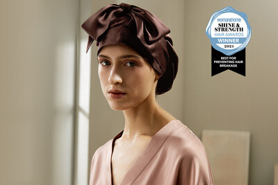 Le bonnet de nuit en soie polyvalent de LILYSILK a reçu le prix Woman&Home 2024 Health Hair Awards pour son excellence à prévenir la cassure de cheveux