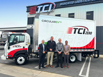 TCI Transportation takes delivery of first CircluarEV Isuzu truck from Evolectric.