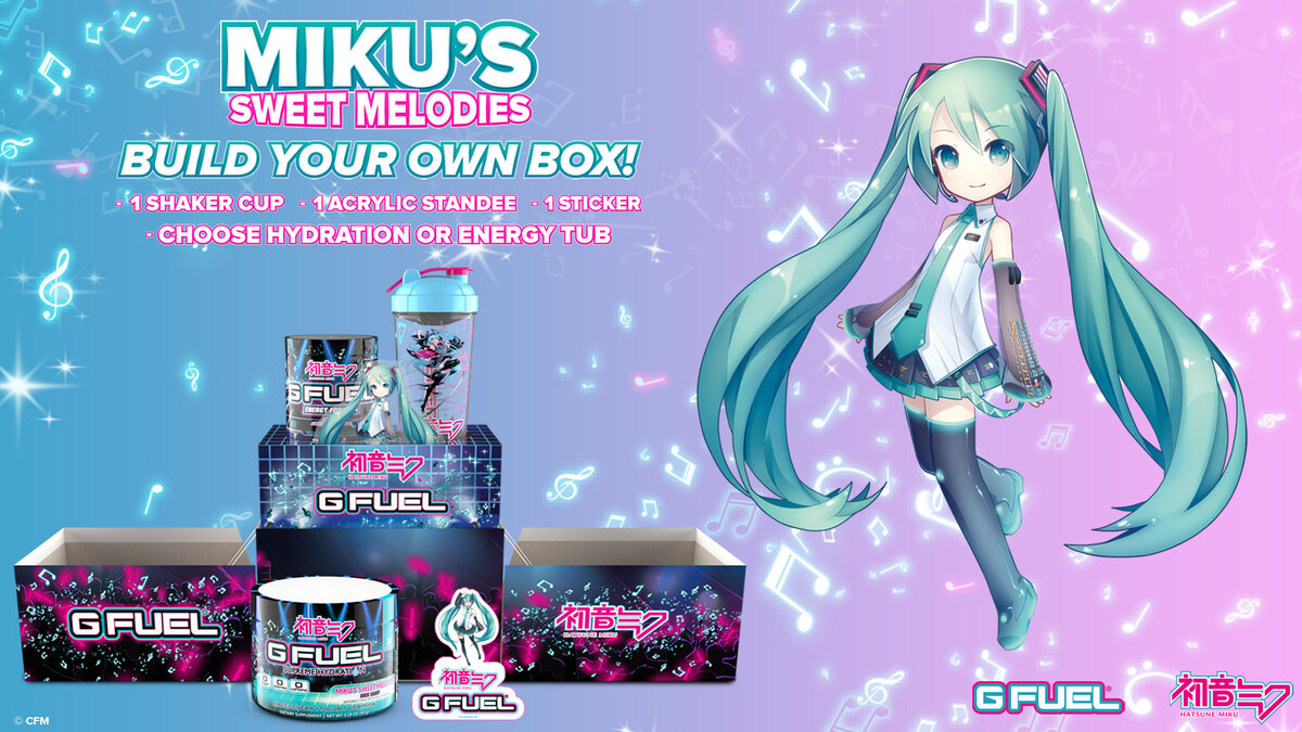 G FUEL AND HATSUNE MIKU BRING FANS TO THE VIRTUAL STAGE WITH  LIMITED-EDITION COLLECTION