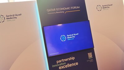 Media City Qatar booth at the 4th Qatar Economic Forum (PRNewsfoto/Media City Qatar)