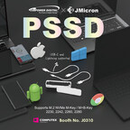 JMicron and Vinpower will introduce the WORLD'S FIRST Enhanced 10Gbps Portable SSD (PSSD) compatible with Apple iOS and supports iPhone iAP2 at Taiwan's 2024 Computex