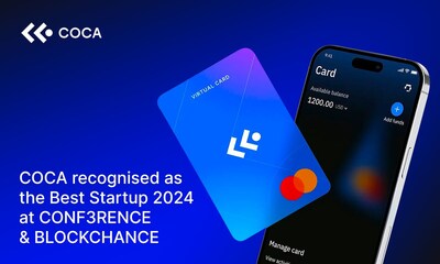 COCA was recognized as the 'Best Startup of 2024' in the category 'Next Financial Revolution' at CONF3RENCE