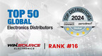 WIN SOURCE: puesto 16 entre los 50 principales distribuidores mundiales de componentes electrónicos de 2024