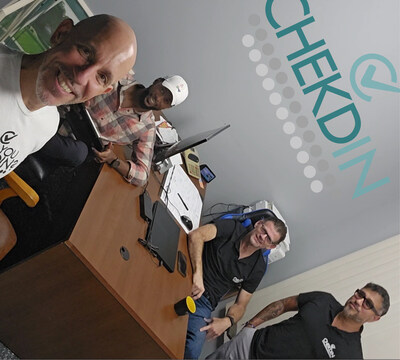 The Chekdin team in the office