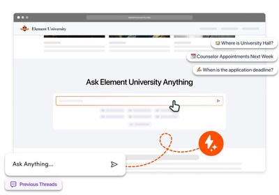 Element451's groundbreaking AI search tool, Bolt Discovery, combines the power of large language models with institution-specific content to provide students with a highly personalized, engaging search experience.