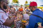 Food, Wine, and Fete 2024: Chef Paul Griffith treats the crowd to a delectable Bajan dish.