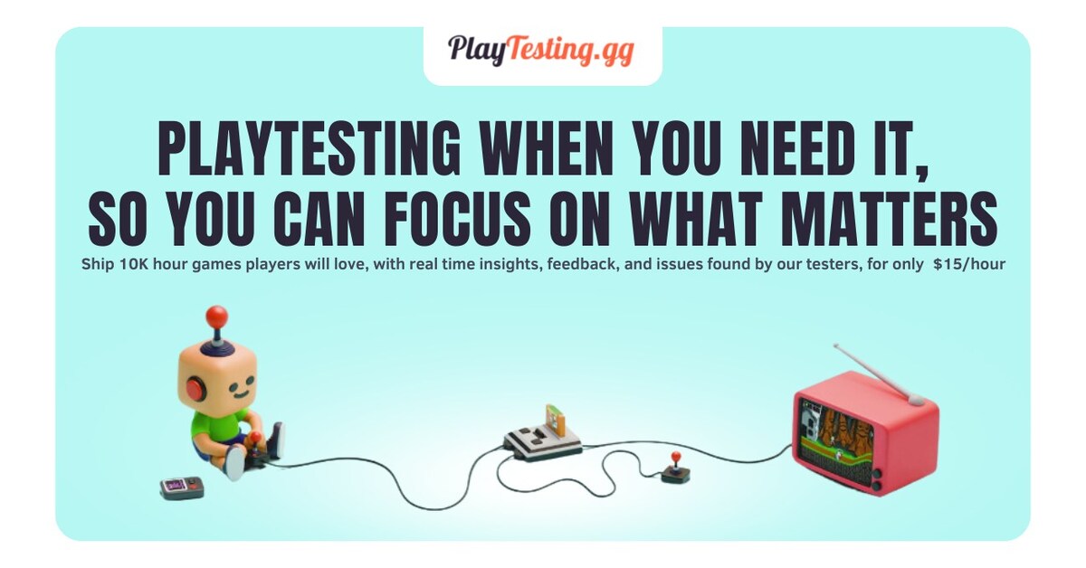 يقدم موقع PlayTesting.gg منصة مبسطة لاختبار الألعاب في الوقت الفعلي