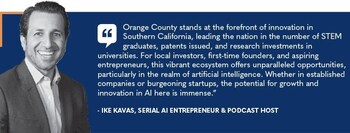 Serial AI entrepreneur and podcast host Ike Kavas (PRNewsfoto/CEO Leadership Alliance OC)