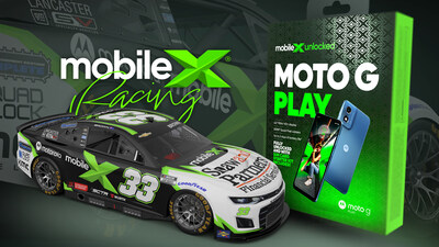 MobileX and Motorola sponsor Will Brown in his NASCAR debut for RCR in No. 33 MobileX Chevrolet in celebration of the MobileX moto g play bundle in Walmart