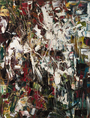 Jean Paul Riopelle’s rare 1949 canvas Verts ombreuses sold for a staggering $2,761,250, leading the Heffel auction and the collection of Torben V. Kristiansen (CNW Group/Heffel Fine Art Auction House)