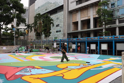 Singapore's Somerset Skate Park will be transformed with artworks by Singaporean and French artists as part of Artletics - one of the first celebratory events globally to create excitement for the upcoming Paris 2024 Olympic Games  (Image courtesy of Embassy of France in Singapore)