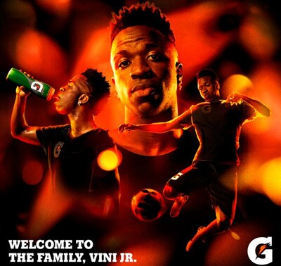 Gatorade announces the signing of its latest ambassador, Brazil’s and Real Madrid’s centre forward winger, Vinicius Junior (Vini Jr.), in a multi-year deal.
