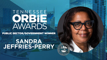 Public Sector/Government ORBIE Winner, Sandra Jeffries-Perry of Shelby County Government