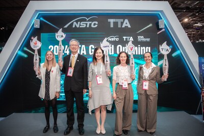 The TTA Taiwan Tech Pavilion Opening Ceremony on May 22 at VivaTech 2024, with several distinguished guests attending to show their support for the Taiwanese startup teams.