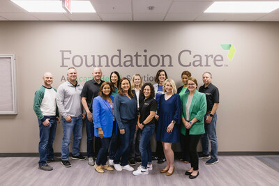 The Centene Pharmacy Services Leadership Team celebrates the relocation of Foundation Care in Chesterfield, Missouri.