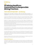 Download the press release. (CNW Group/O3 Mining Inc.)