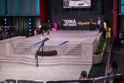Monster Energy’s Nyjah Huston Takes First Place in Men’s Skateboard Street at SLS Apex 02 Competition in Las Vegas