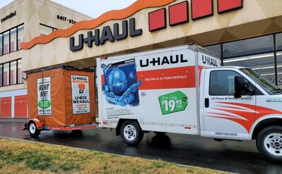 U-Haul is offering 30 days of free self-storage and U-Box container use to storm victims in Arkansas, Oklahoma and Texas after Saturday's tornado outbreak caused widespread damage.