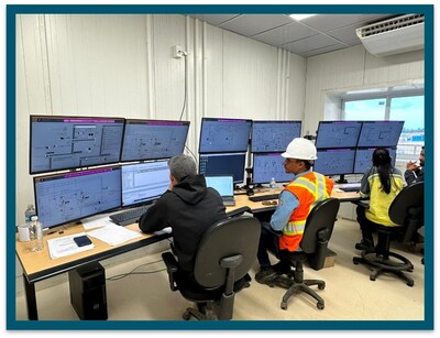 Figure 13 – Process Plant Control Room (CNW Group/G Mining Ventures Corp)