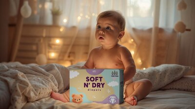 Para uso en medios (CNW Group/Soft N Dry Diapers Corp.)