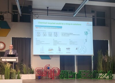 SK chemicals participated as a presenter at the Plastic Industry & Environment Congress 2024 held in Douai, France from the 22nd to 23rd. David Almond from SK chemicals’ European subsidiary is giving the presentation. SK chemicals participated as a presenter at the Plastic Industry & Environment Congress 2024 held in Douai, France from the 22nd to 23rd. David Almond from SK chemicals’ European subsidiary is giving the presentation.