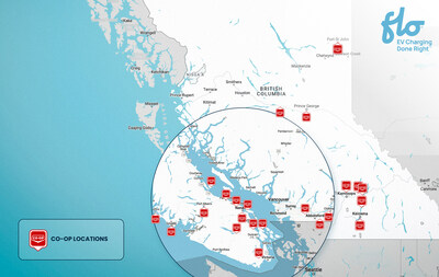 FLO and FCL Forge Fast Charging Travel Corridor Across British Columbia (CNW Group/FLO)