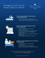 National Sleep Foundation Screen Use Infographic
