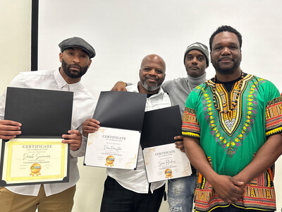 Center leaders and representatives from Sigma Beta XI honored 22 participants during a graduation ceremony on April 26. Cohorts last for six weeks and meet Fridays at the center off Tyler Street.