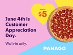 Panago celebrates customers with $5 medium pizzas