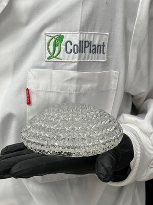 Commercial-size implants, CollPlant's 3D bioprinted regenerative breast implants under development