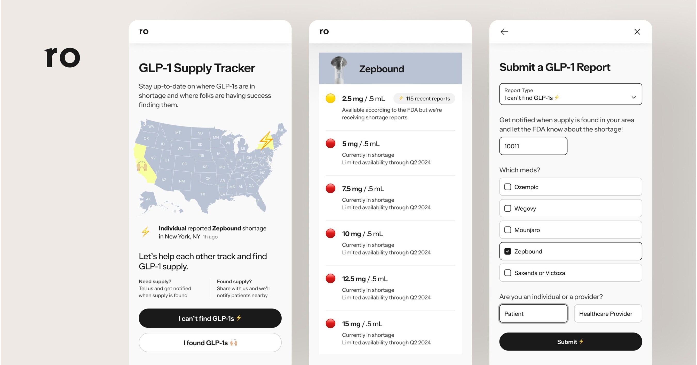 Ro launches the GLP-1 Supply Tracker