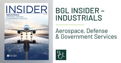 Strong fundamentals and a favorable macro-outlook continue to draw attention and capital into the Aerospace, Defense, and Government Services (ADGS) sectors, according to a new industry report released by the ADGS investment banking team from Brown Gibbons Lang & Company (BGL).