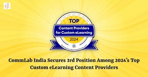 CommLab India Ranks 3rd Among 2024's Top Custom eLearning Content Providers