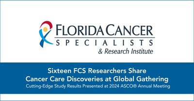 16 researchers from Florida Cancer Specialists & Research Institute will be featured in 37 abstracts and presentations during the 2024 ASCO Annual Meeting in Chicago.