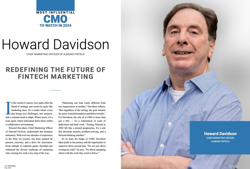 Almond FinTech CMO Recognized as Top CMO to Watch in 2024