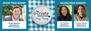 Create TV Announces Create Cooking Challenge: "Easy Peasy" Grand Prize and Second Prize Winners