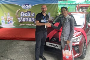 28-year-old Malaysian Drives Home First-Ever Car At Lactel's Hari Raya 'Beli &amp; Menang' Contest