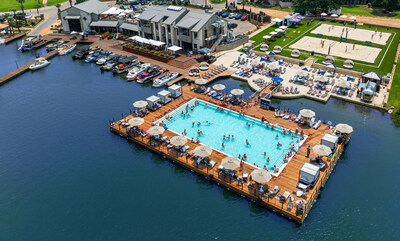 Horseshoe Bay Resort debuts the only Floating Pool in North America.