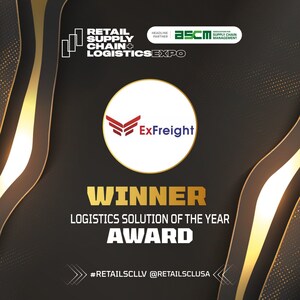 ExFreight Wins the Logistics Solution of the Year Award 2024 at the U.S. Retail Supply Chain and Logistics Expo