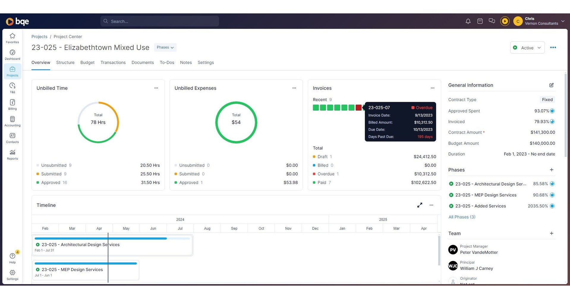 BQE Software, Inc. Releases New Project Center