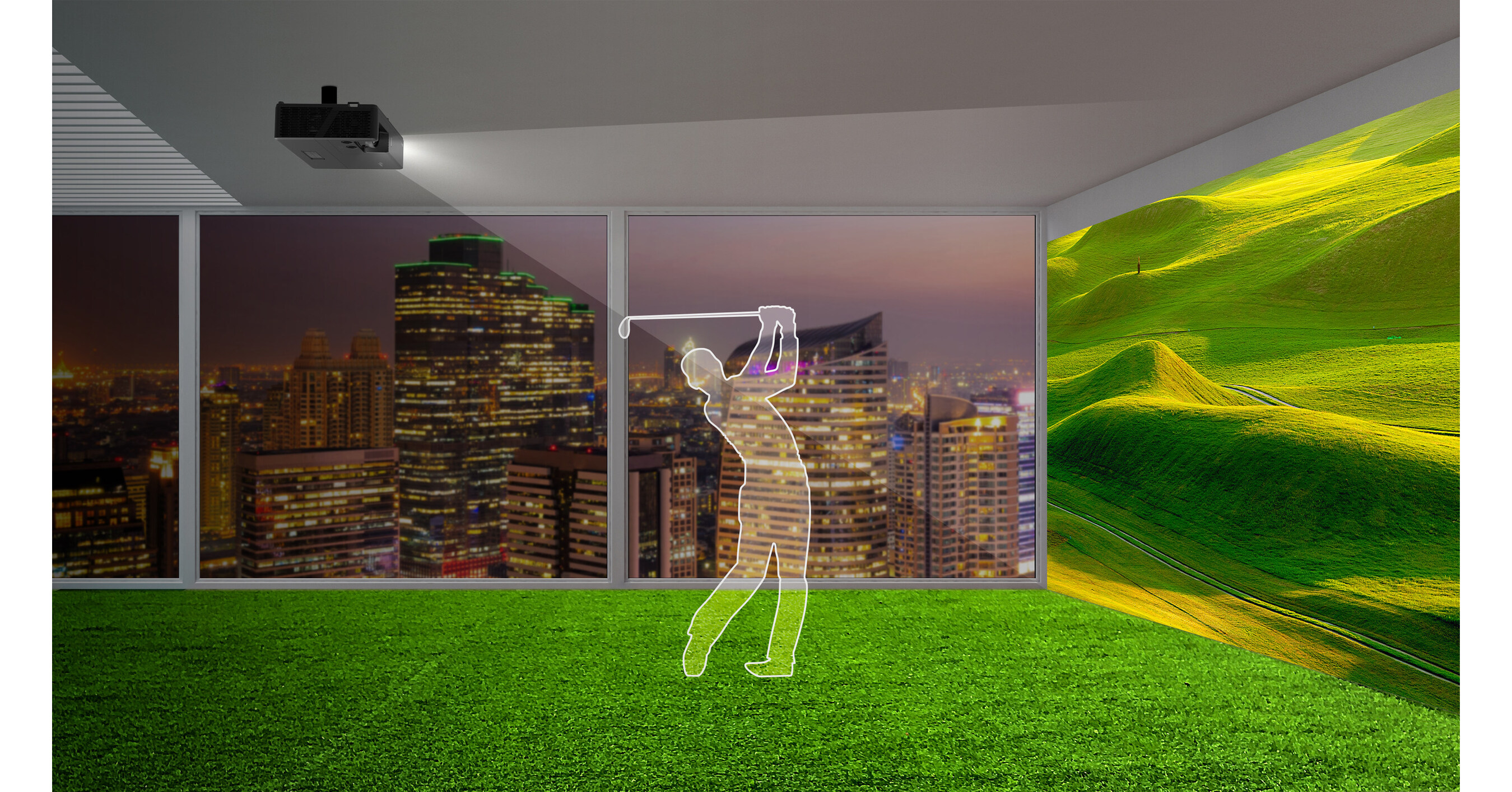 Optoma AZU517ST offers a new experience for golf and home entertainment