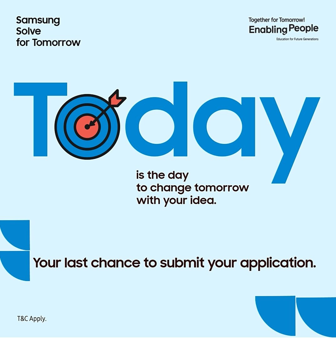 Last Day Today to Register for Samsung 'Solve for Tomorrow'; Submit Your Entries before 5 PM IST