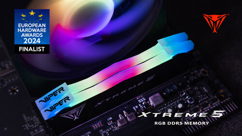 Viper Xtreme 5 nominated for "Best System Memory Series" at the 10th annual European Hardware Awards
