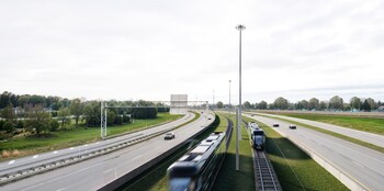 PSE - Perspective d'insertion Autoroute40 - Après (Groupe CNW/Autorité régionale de transport métropolitain (ARTM))