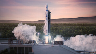 Rendering of the Isar Aerospace Spectrum launch vehicle lifting off. Credit: Isar Aerospace