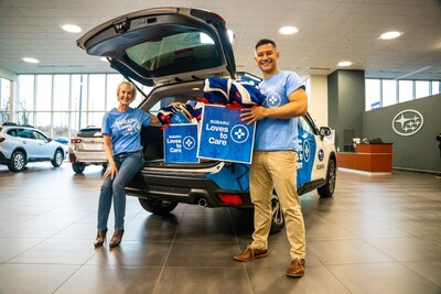 As part of the Subaru Loves to Care® initiative, many participating Subaru retailers will also provide curated patient care kits to accompany their blanket deliveries for cancer patients at local hospitals across the United States in partnership with The Leukemia & Lymphoma Society®.