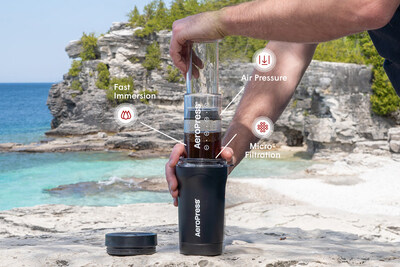 Just in time for summer adventures, the world's best-rated coffee press unveils complete travel coffee system.