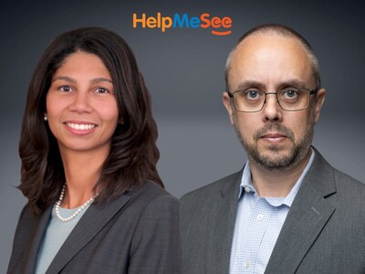 En la foto de la izquierda, la Dra. Fynn-Thompson, directora de formación médica de HelpMeSee. En la foto de la derecha, Mike Amason, director de formación en simulación de HelpMeSee.